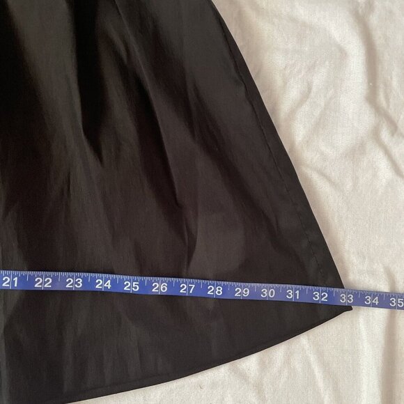 Cache Womens Black Pleated Solid Skirt M 48% Polyester 45% Nylon 7% Lycra Lining - Picture 3 of 9